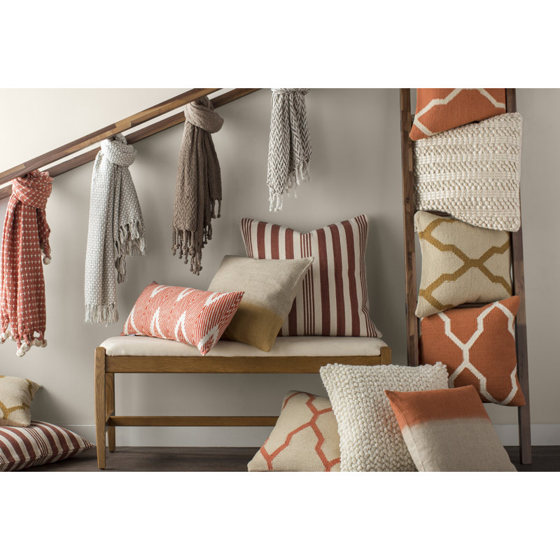 Three Posts™ Keeley Cotton Blend Throw Pillow & Reviews Wayfair